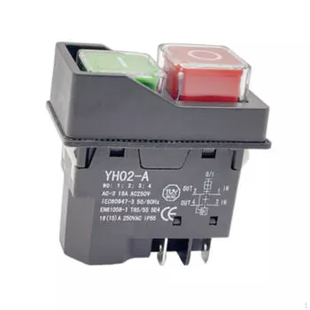 Электромагнитный переключатель, многофункциональный, простая установка, легкий, прочный, кнопка для нарезки ломтиками 4 Pins