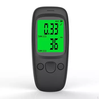 Электромагнитный тестер-дозиметр со звуковым и световым сигналом Портативный прочный с подсветкой для офиса