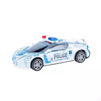 Электромобиль игрушечная модель детский транспорт игрушки со звуком и светом для мальчиков и девочек White Police Car