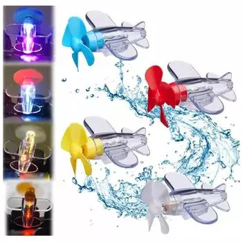 Электромобиль, Мотоцикл, Ветроэнергетика, Маленький самолет, Генерация ветроэнергии, Яркий светодиодный свет, Украшения для автомобиля, Украшения, Автомобили One Size синий