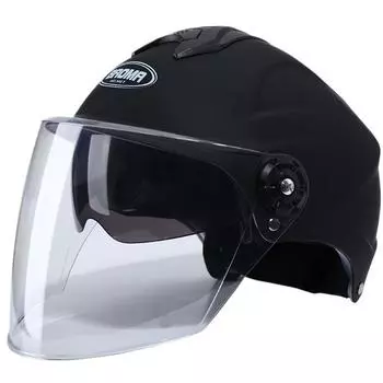 Электромобильный шлем для мужчин и женщин, летний, с двумя линзами, защита от солнца, ультрафиолетовый, всесезонный, легкий, полушлем, нижняя часть шляпы