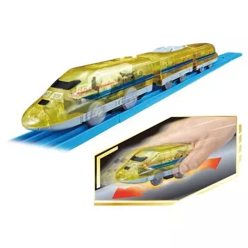 Электромобиль TAKARA TOMY Plarail заводится без подзарядки с помощью батареек Tekoro Type 923 Doctor Yellow 226031!