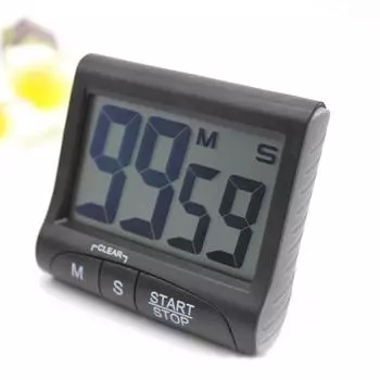 Электроника Цифровой ЖК-дисплей Кухонный таймер Высокая точность Секундомер с обратным отсчетом Инструмент для напоминаний Главная Гостиная чёрный