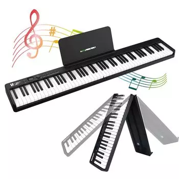 Электроника Veetop, 88 клавиш, тот же размер клавиатуры, что и у Live, совместима со 128 педалями, USB-кабель для зарядки, специальный футляр для фортепиано, руководство по эксплуатации на японском языке