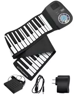 Электронная 88 клавиш и 61 силиконовая клавиатура для портативного электронного легкого беспроводного 61 клавишного пианино, сворачивающегося типа, клавиши, дети, ударопрочный, пианино,