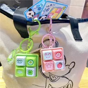 Электронная деревянная клавиатура-рыба брелок-животное с кнопкой на кончике пальца брелок-ключ забавные подарки