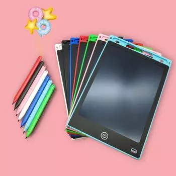 Электронная доска для рисования, замок с одной клавишей, многократная запись, ABS, прочный ЖК-экран, сделай сам, граффити, планшет, аксессуары для детей синий