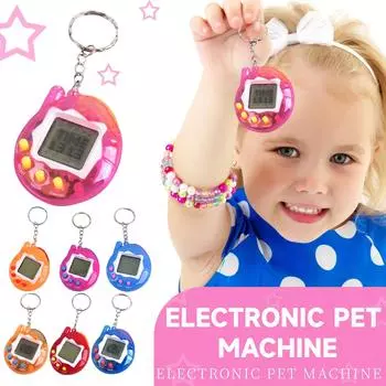 Электронная игрушка-машинка для домашних животных, портативная виртуальная электронная игровая консоль-брелок-подвеска для питомцев One Size