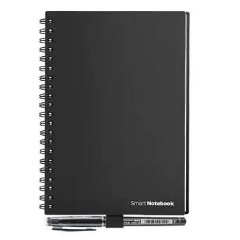 Электронная интеллектуальная система A5 стираемая функциональная записка электронная электронная многоразовая с черной точкой записная книжка, полупостоянная записная книжка, блокнот, чёрный