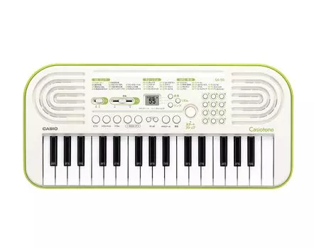 Электронная клавиатура CASIO Casiotone 32 Мини-клавиатура SA-50 Белый и зеленый