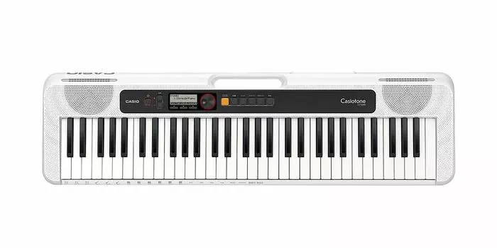 Электронная клавиатура Casio Casiotone 61 клавиша Легкая, компактная, удобная для переноски Дизайн в стиле POP Режим танцевальной музыки CT-S200WE (белый) & белый