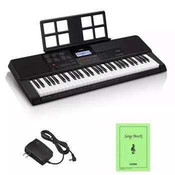 Электронная клавиатура Casio Casiotone 61 клавиша Высококачественный источник звука AiX Чувствительность к силе нажатия, выражающая динамику 600 тонов 195 ритмов Автоматический