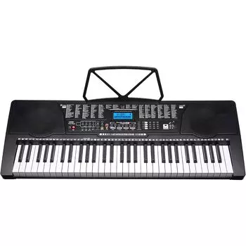 Электронная клавиатура SunRuck Play Touch Flash 61 61 клавиша Японская нотация Светящаяся клавиатура 255 тонов Ритмы Японская нотация Электронное пианино