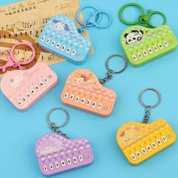 Электронная клавиатура в виде животного, брелок для ключей, портативное пианино, брелок для ключей, пианино для отдыха и развлечений yellow-duck