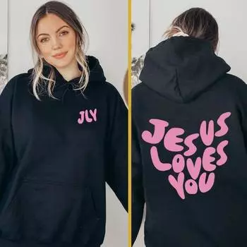 Электронная коммерция Осенне-зимняя женская одежда с рукавами на плечах и буквенным принтом С капюшоном и воротником сзади Бархатный свободный свитер XS красный