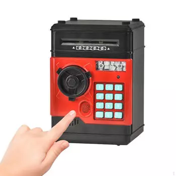 Электронная копилка банкомат образовательная копилка игрушечные деньги для детей 3-8 лет Light Blue