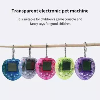 Электронная машина для домашних животных, милая мини-персиковая сердечка, мини-растущая интерактивная виртуальная кибер-игрушка для домашних животных для детей фиолетовый
