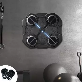 Электронная музыкальная боксерская машина Smart Pad с перчатками Настенная мишень