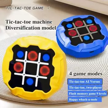 Электронная настольная игра 3 в 1, портативная головоломка, дорожная игра, портативная игровая консоль, игрушка синий