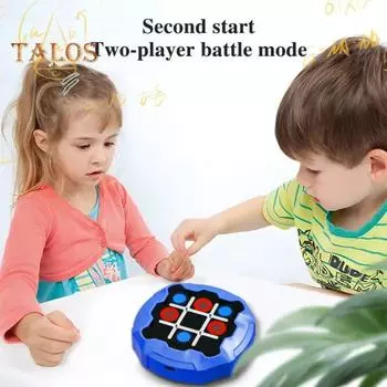 Электронная настольная игра 3 в 1, портативная головоломка, дорожная игра, портативная игровая консоль, игрушка для детей и взрослых, игровой автомат для развития памяти жёлтый