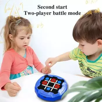 Электронная настольная игра 3 в 1, портативная головоломка, дорожная игра, портативная игровая консоль, игрушка синий