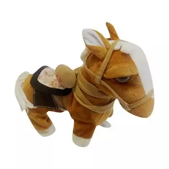 Электронная ПЭТ шагающая лошадь музыкальная поющая игрушка плюшевая кукла для детей One Size