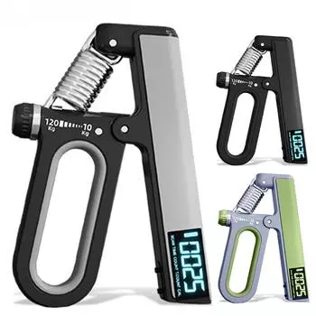 Электронная ручка для подсчета времени, 10-120 кг, профессиональная сила рук, регулируемая тренировка мышц, запястье, оборудование для фитнеса Regular Black