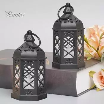 Электронная свеча, высокая яркость, без мерцания, на батарейках, ретро-дизайн, настольный фонарь, украшение лампы чёрный