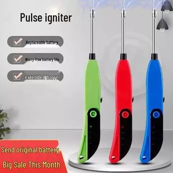 Электронная зажигалка для фейерверков с длинной ручкой для использования на открытом воздухе - Безопасна для использования детьми