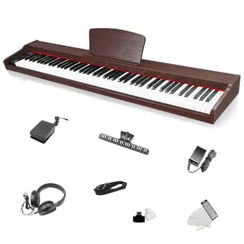 Электронное пианино Longeye, 88 клавиш, японская нотация MOLD2, возможность использования двух наушников одновременно, совместимость с MIDI-терминалом 10 мм.