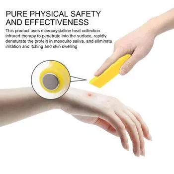 Электронное устройство для облегчения зуда при укусе, перезаряжаемое через USB, портативное устройство для детей и взрослых, тепловой импульс, средство для облегчения зуда при укусе белый