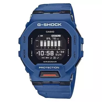 Электронные часы G-SHOCK GBD-200-2DRR Training Series с Bluetooth Blue Square