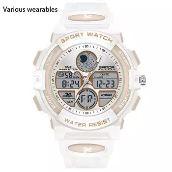 Электронные часы многофункциональные студенческие водонепроницаемые трендовые мужские и женские часы-астронавты