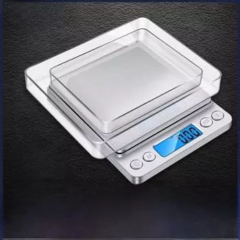 Электронные карманные весы Baolan Mini - высокоточные ювелирные и пищевые весы, портативные бытовые кухонные весы, точность до 0,1 г Battery Chinese 3KG/0.1g