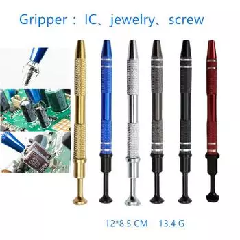 Электронные компоненты, захват для ювелирных изделий, съемник микросхем, сборщик зажимов для чипов BGA, прецизионный захват для разделения компонентов темно-коричневого