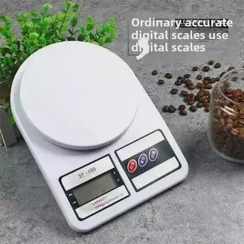 Электронные кухонные весы для выпечки — точное взвешивание граммов для домашних продуктов 10kg/1g with Battery Included (40 per Box)