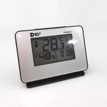 Электронные настольные часы с ЖК-дисплеем и большим экраном, бесшумный ночник, повтор, студенческая подсветка, будильник, температура, календарь, дисплей, настольные часы синий