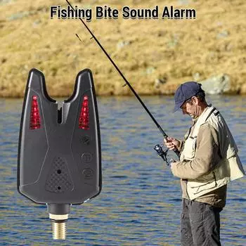 Электронные оповещения о поклевке рыбы Светодиодный рыболовный сигнализатор ABS Индикатор поклевки рыбы зелёный