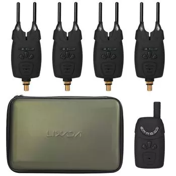 Электронные оповещения о рыбалке, светодиодная сигнализация о поклевке, беспроводная сигнализация о рыбалке, цифровой рыболовный приемник, звук чёрный