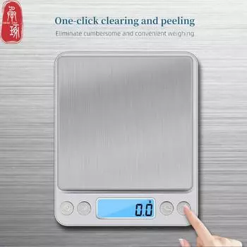 Электронные весы 0,1 г, светодиодный дисплей, мини-цифровые 3000 г, весы для ювелирных изделий, кухонные весы, весы для приготовления десерта 1000g/0.1g