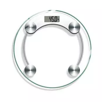 Электронные весы Andy, бытовые весы для тела, интеллектуальные маленькие прозрачные круглые электронные весы 33cmCircular scale