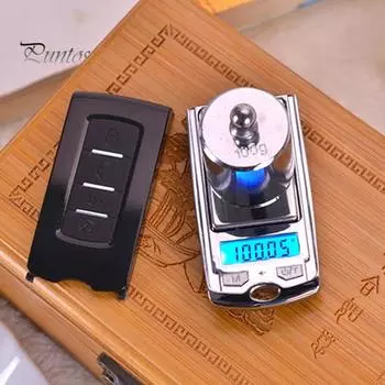 Электронные весы Легкие автомобильные ключа в форме металлических точных цифровых карманных весов для пищевых продуктов 200g/0.01g