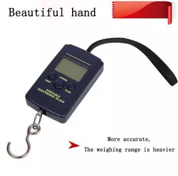 Электронные весы Sagit с подсветкой, 40 кг, портативные весы с крючком, подъемные весы, пружинные весы One Size