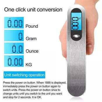 Электронные весы Yousheng с грузоподъемностью 50 кг, портативные подвесные весы с ЖК-дисплеем для домашней кухни A