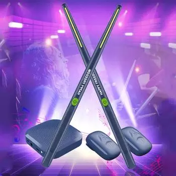 Электронные виртуальные воздушные барабанные палочки Педали профессиональные интеллектуальные беспроводные барабанные палочки Соматосенсорная виртуальная барабанная установка для детей