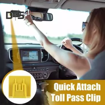 Электронный автомобильный держатель для платы за проезд, набор зажимов для T. Съемная система крепления Pass, простая установка, стойка для взимания платы за проезд T.Pass 2019, аксессуар для салона автомобиля 1pc
