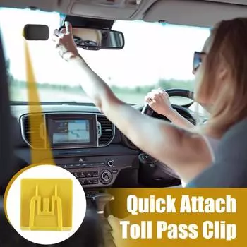 Электронный автомобильный держатель для платы за проезд, набор зажимов для T. Съемная система крепления Pass, простая установка, стойка для взимания платы за проезд T.Pass 2019, аксессуар для салона автомобиля 1pc