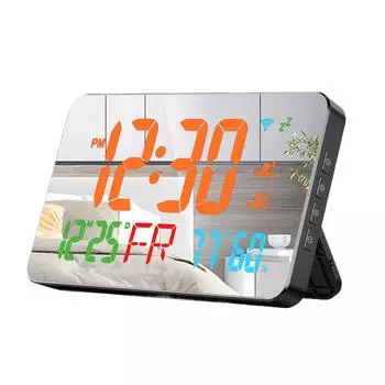 Электронный будильник настольный с регулируемой яркостью цифровые настольные часы электронные часы настольные