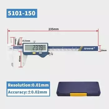 Электронный цифровой штангенциркуль из нержавеющей стали с большим ЖК-экраном Электронный микрометр Штангенциркули с нониусом