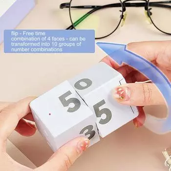 Электронный цифровой таймер, 3 режима, настольный таймер производительности, управление временем, приготовление пищи, обучающие упражнения, беззвучный магнитный кубический таймер поглощения A